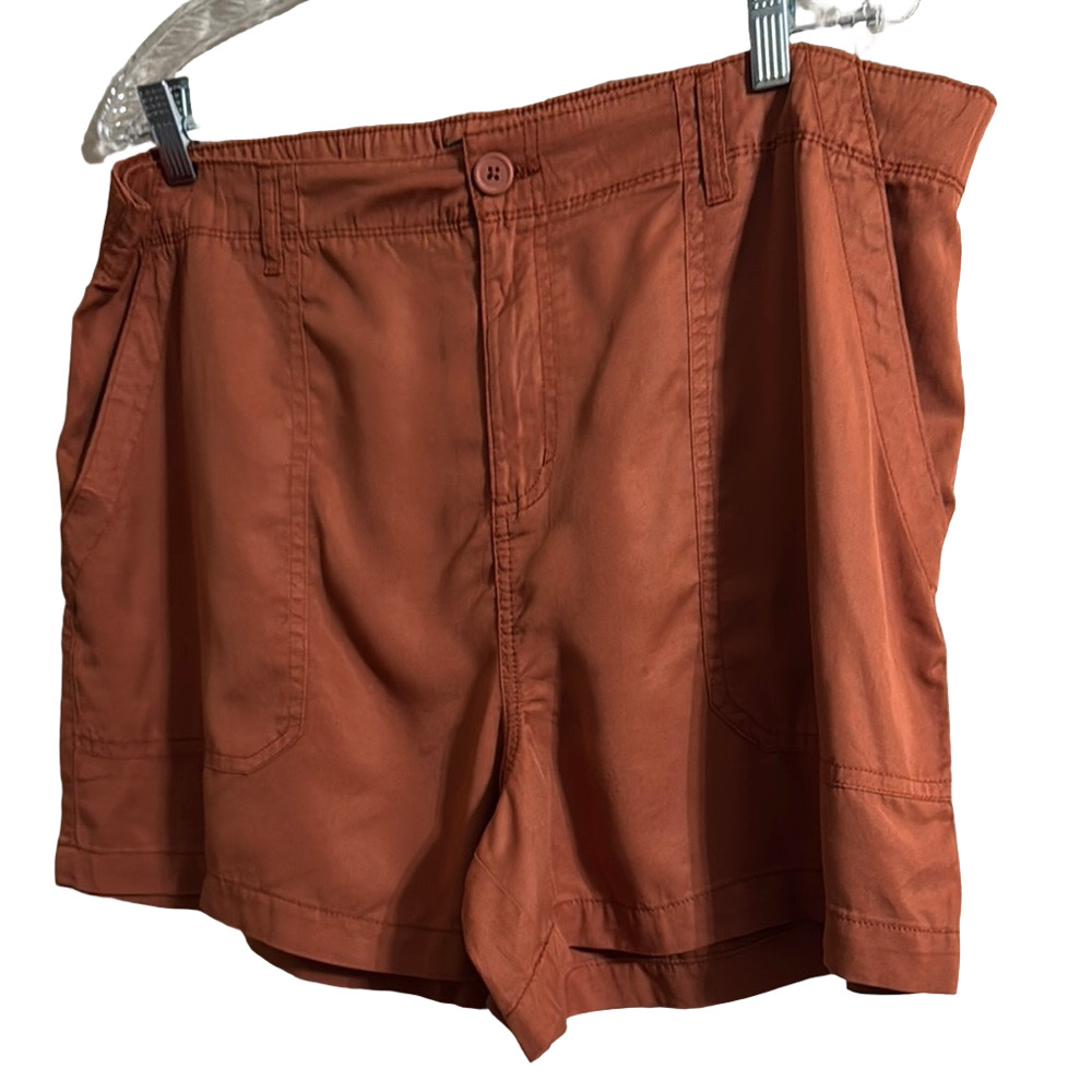 Rust Orange Casual Shorts - Picture 3 of 8